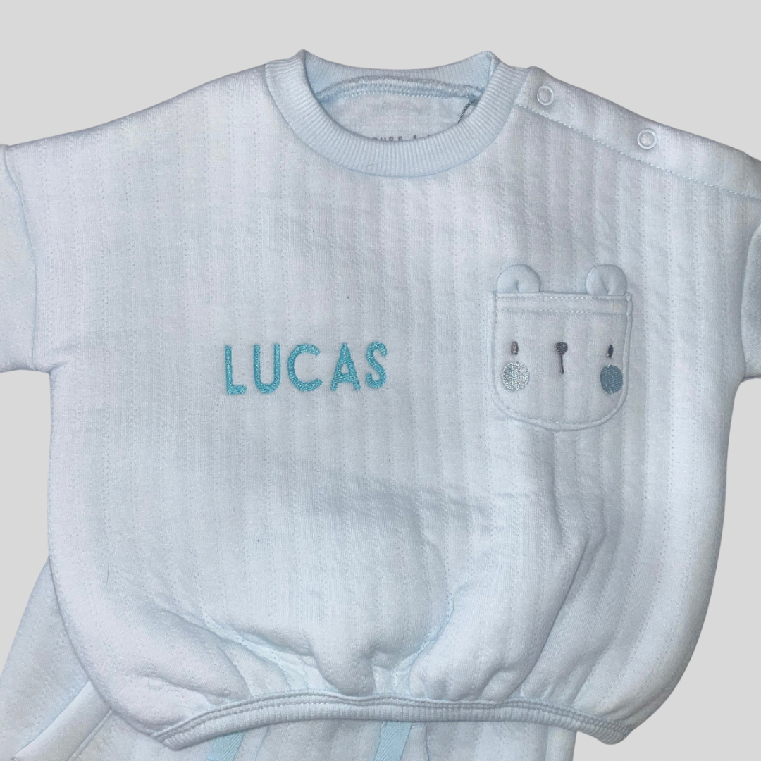 Personalised Baby Blue Jogging Suit