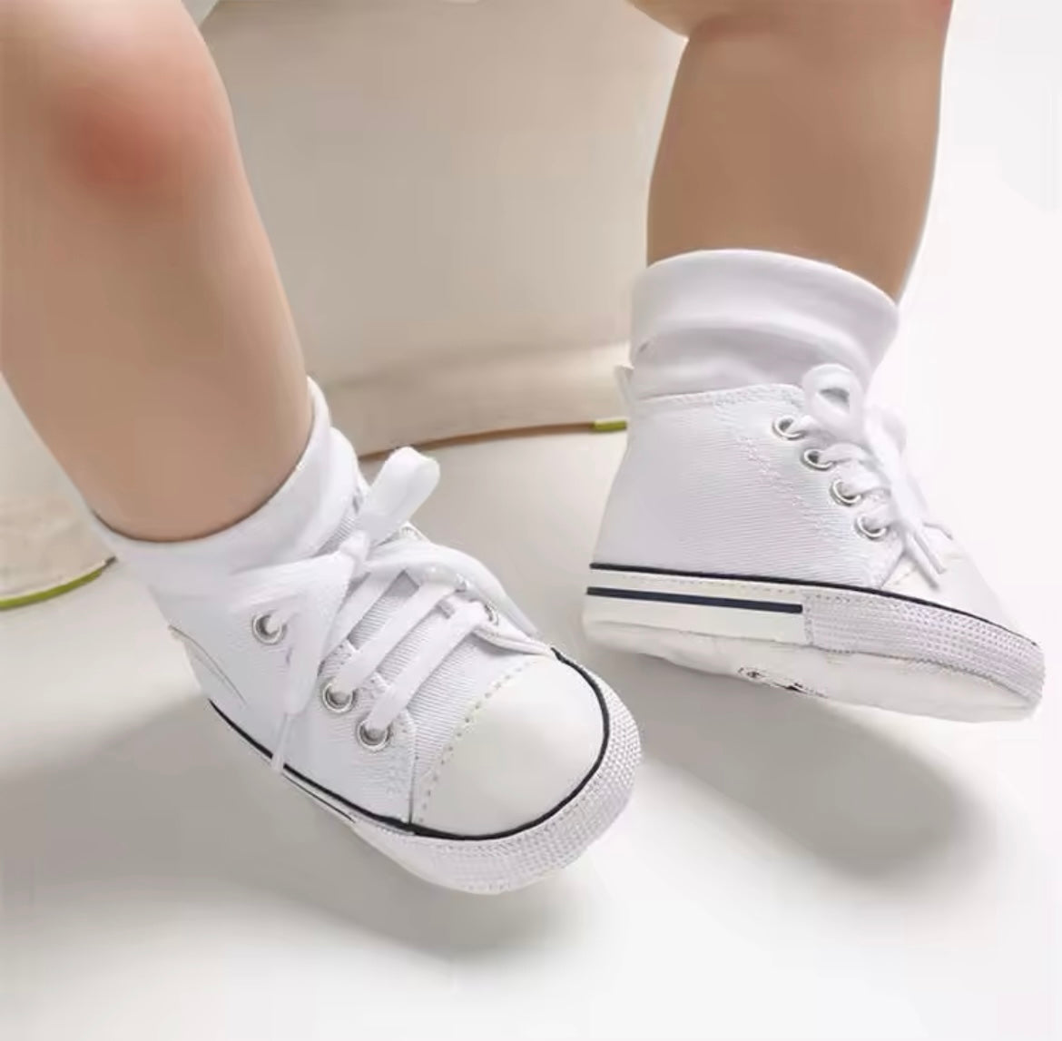 White Canvas Shoe - Tiny Treds