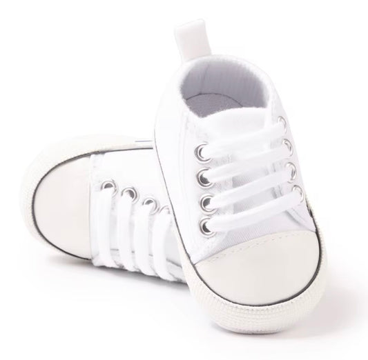 White Canvas Shoe - Tiny Treds