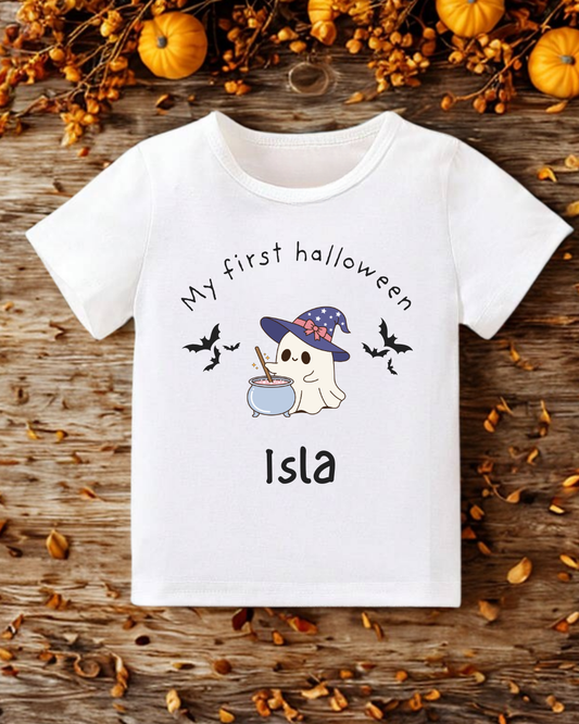Personalised ‘My First Halloween’ Witch T-Shirt